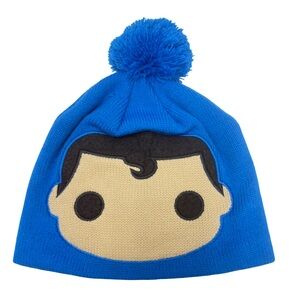 DC Comics Funko Superman Blue Hero Beanie with Pom